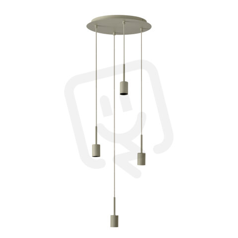 Decor Needle Pendant Plate 4xE27 Beige OSRAM 4058075848504