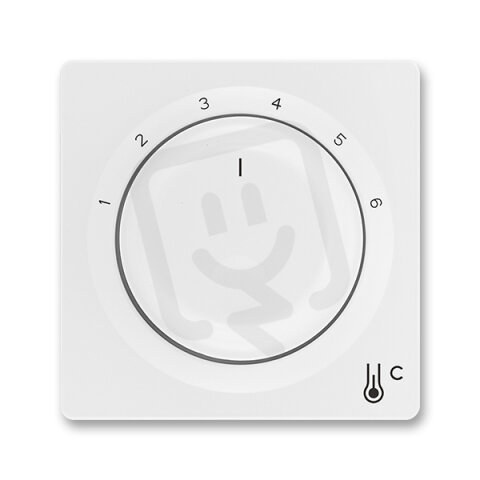 Kryt termostatu s otočným ovládáním, jasně bílá ABB 3292G-A00300 B1