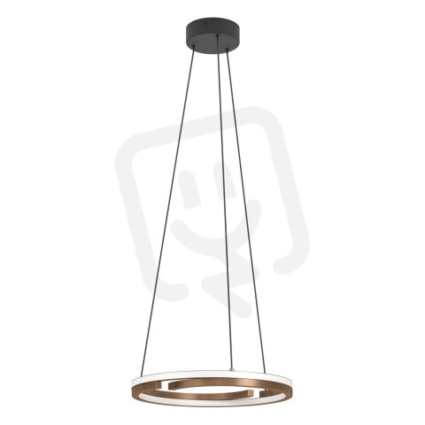 Závěsné svítidlo MEZZOMONTE LED-CCT 40W IP20 černá/bronz EGLO 901826