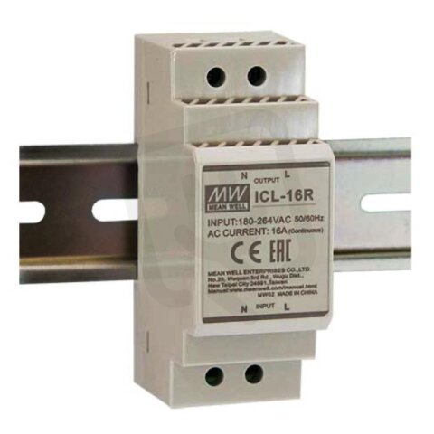 Ochrana proudových nárazů na DIN 16A MEAN WELL ICL-16R