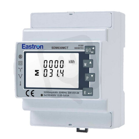Smart Three Phase Energy Meter, SDM630MC