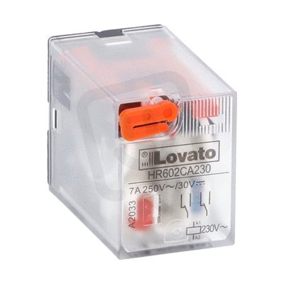 Lovato HR602CA230 Průmyslové relé 2 zap/vyp 7A 230VAC+ LED
