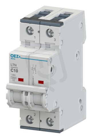 LTN-0,3C-2 Jistič In 0,3A,Ue AC 230/400V/DC 144V, ch.C, 2pól, 10 kA OEZ:41730