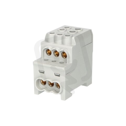 Blok pro rozdělení fází UVB 200 L G 1pól. 200A 1000V šedý na DIN 1006064
