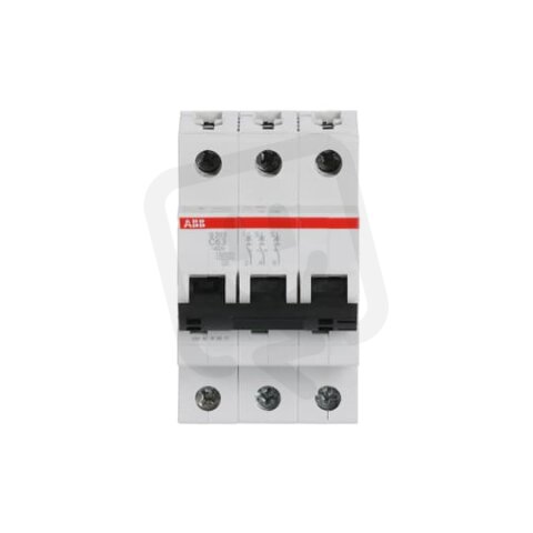 S203-C63 3 fázový jistič 63 A char. C 6kA ABB 2CDS253001R0634