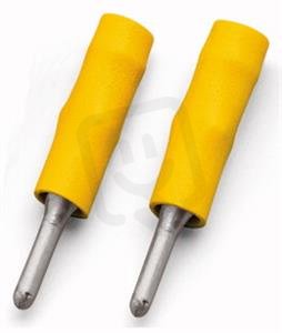 Zkušební zdířka izolováno d 2,3mm žlutá WAGO 209-108