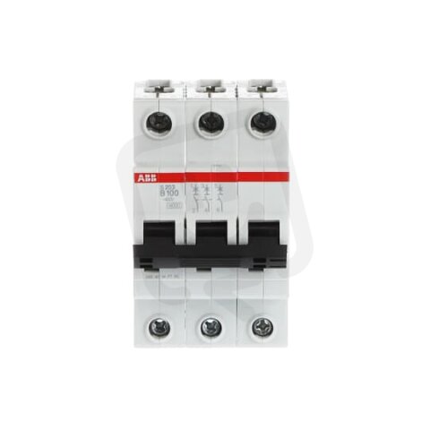 S203-B100 3 fázový jistič 100A char. B 6kA ABB 2CDS253001R0825