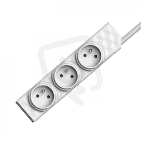 Allocacoc 8719186004468 PowerStrip Modular 1m cable bílá