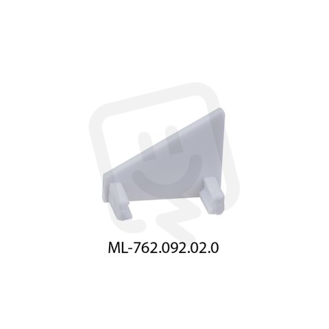 Koncovka bez otvoru pro RN, stříbrná barva, 1ks MCLED ML-762.092.02.0