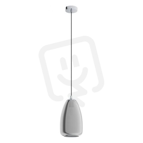 Závěsné svítidlo ALOBRASE 1xE27 d200 chrom/černá-transparent 40W IP20 EGLO 98615