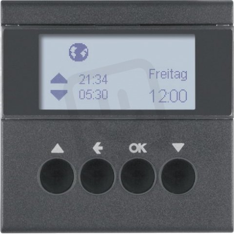 Žaluziový časový spínač, S.1/B.x, antracit mat BERKER 85741185