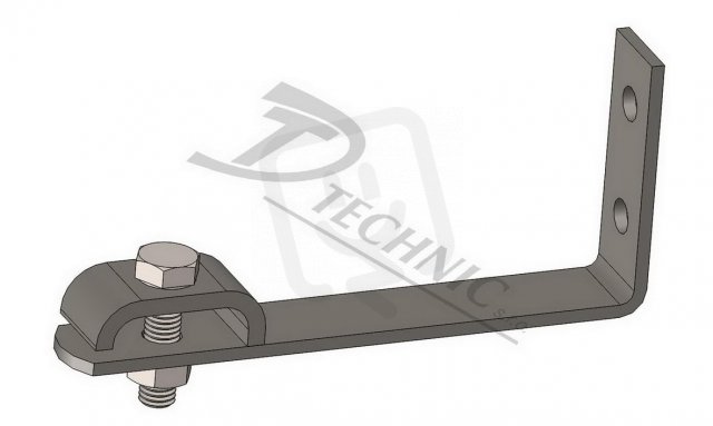 PV 23 přetočená Podpěra vedení na plechové střechy L=110 mm DT TECHNIC 101341