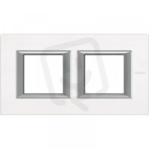 Legrand HA4802M2HVBB BTAX Rámeček2+2 HOR. SKLO BÍLÉ