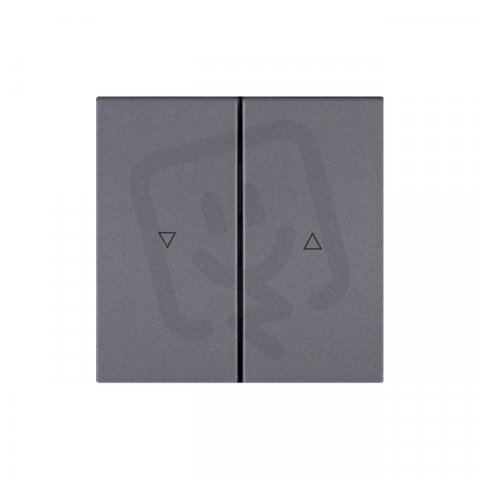 Elegant DSE 00-02631-000000 Kryt dvojitý, symbol ''šipky'' Grafit Obzor 92169