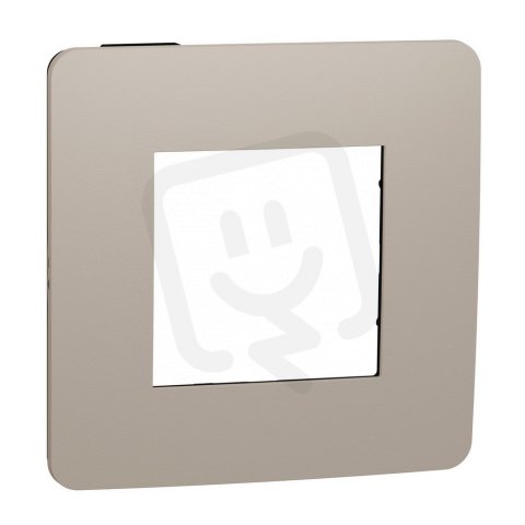 Krycí rámeček NOVÁ UNICA STUDIO COLOR jednonásobný, Taupe/Černý