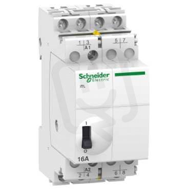 Schneider A9C30114 Impulzní relé L16A 4ZAP 24V AC 50-60Hz 12V DC