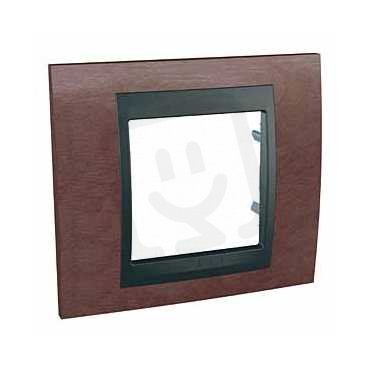 Unica Top Krycí rámeček jednonásobný, Tabaco/Grafit SCHNEIDER MGU66.002.2M4