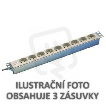 Schneider NSYAPU10S3 Zásuvkový panel 10' VDE, 3 zásuvky