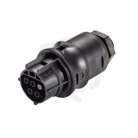 zásuvka vestavná gesis RST, 4-pól, šroubové svorky, M16, černá