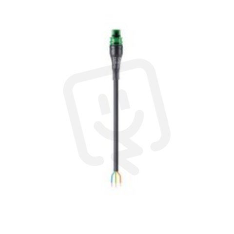 kabel s jedním konektorem gesis RST, 3-pól, 3*1,5mm2, vidlice, délka 2m, zelený
