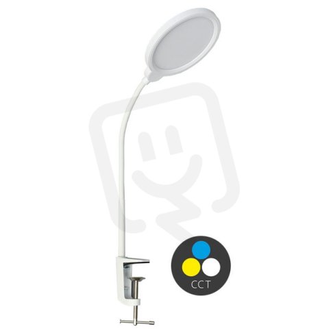 LED stmívatelná stolní lampa 10W,500lm,CCT,bílá ECOLITE LU13A-BI