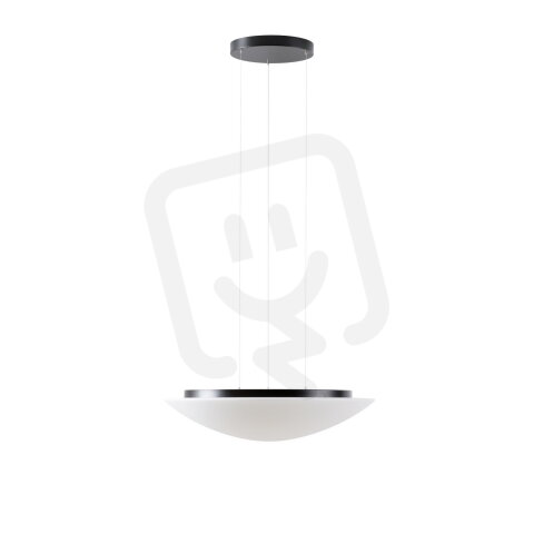 Závěsné LED svítidlo se skleněným stínidlem OSMONT AURA LE9 48W IP40 3K černá