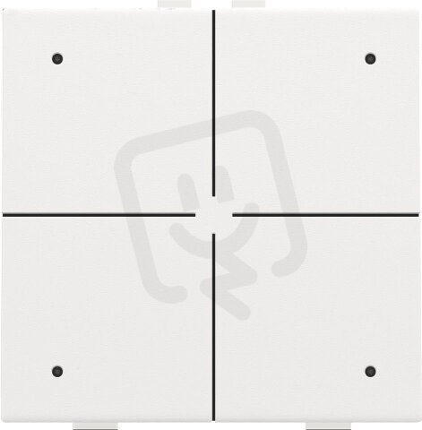 NHC 4násobný ovladač s LED + snímač teploty WHITE COATED NIKO 154-52204
