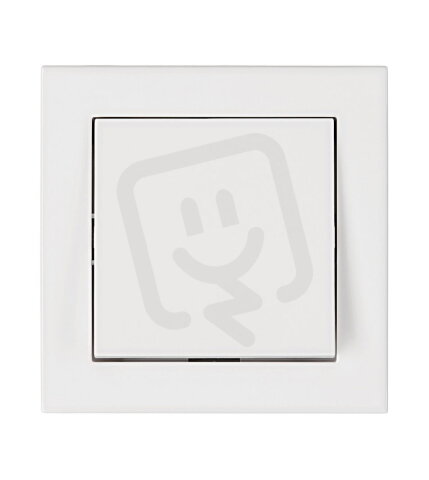 Set přístroje přepínače střídavého č.6, bezšroub.svorky,bílý SCHRACK EV106011B-