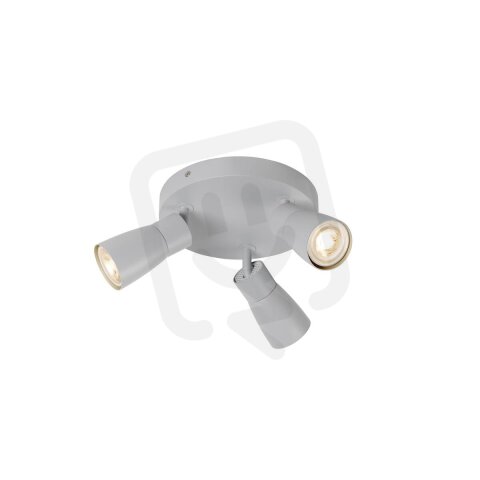 SLV PURI 2.0 Dome, nástěnné a stropní svítidlo, kulaté, 3 x max. 6W GU10, šedá