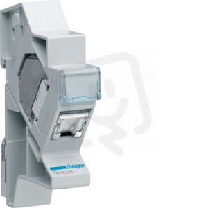 Patch modul na lištu DIN, RJ45 Cat.6, STP HAGER TN002S