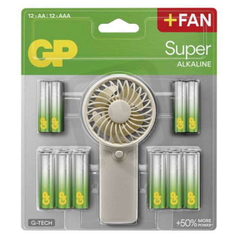 GP alkalická baterie SUPER AA 12 + AAA 12 + Fan BL GP BATTERIES B0161M