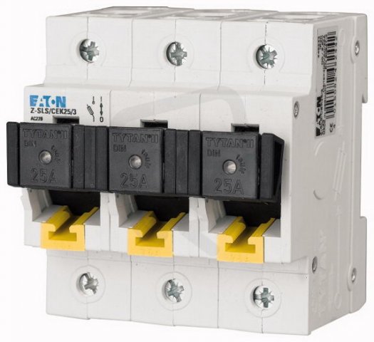 Z-SLS/CEK40/3 Pojistkový odpínač pro válcové pojistky D01,D02 400V AC/40A 3-pól