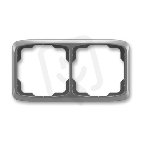 Dvojrámeček ABB TANGO vodorovný kouřová šedá BLISTR 3901A-B20 S2W