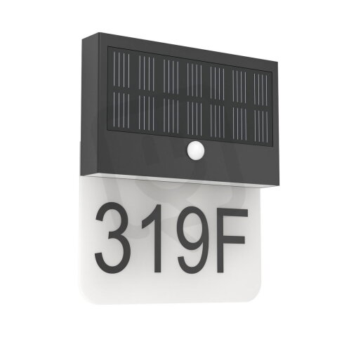 SOLAR-LED WL M.SENSOR SCHWARZ