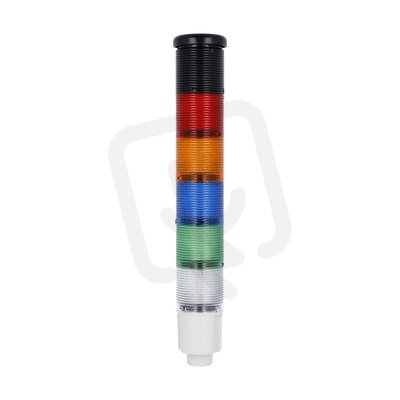 Lovato 8LT4K09BG Maják 45mm zvukový modul+ bílá+zelená+modrá+oranžová 24v DC