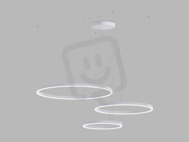 Závěsné svítidlo CIRCLE SET 3 P-Z, W TRIAC 136W 2700K/3000K/4000K bílá 3274771DT