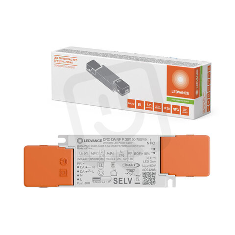 LED DRIVER COMPACT DALI NFC PERFORMANCE 30/150-750/49 LEDVANCE 4058075862029