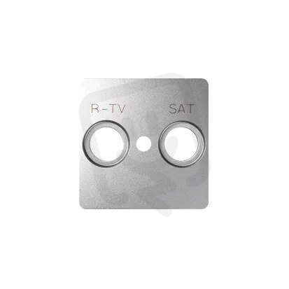 kryt pro anténní zásuvky RTV-SAT, hliník KONTAKT SIMON 82097-93