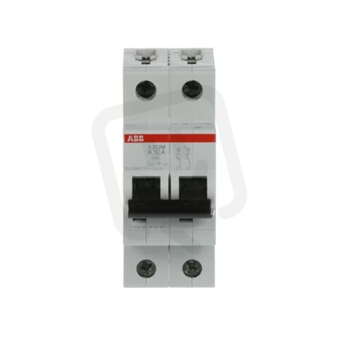 S202M-K10 2F jistič 10 A char. K 10kA ABB 2CDS272001R0427