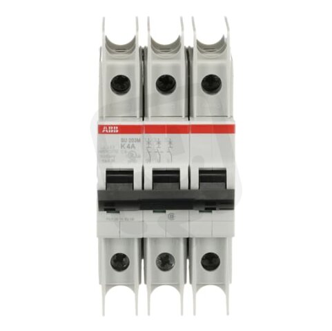 ABB SU203M-K4 jistič char. K 10kA 4A 3P  dle UL489 a CSA 22.2 No. 5