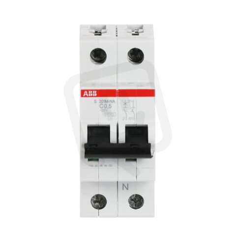 ABB S201M-C0,5NA jistič 1F odpojení N vodiče (1+NA) 0.5 A char. C 10kA