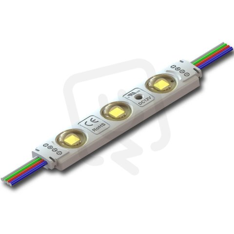 LED modul 3x SMD5050, 0,65W, 12V, 54mA, RGB, 160°, IP65 MCLED ML-213.007.51.0