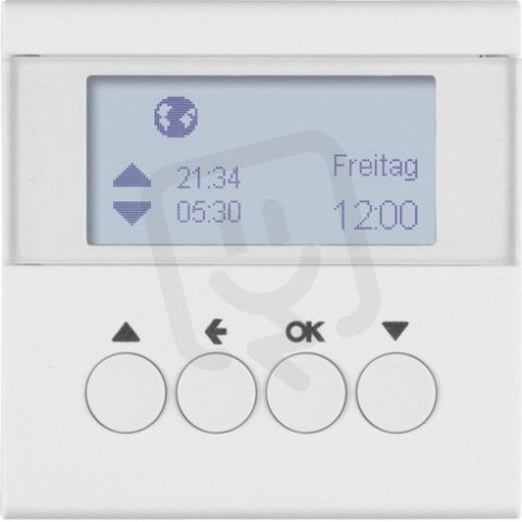 Žaluziový časový spínač, S.1/B.x, bílá mat BERKER 85741188