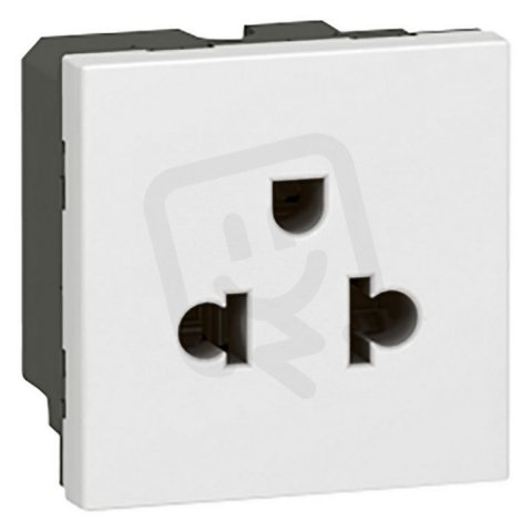 MOSAIC ZÁSUVKA 2P+T EURO-USA 2MODULOVÝ BÍLÁ LEGRAND 077502