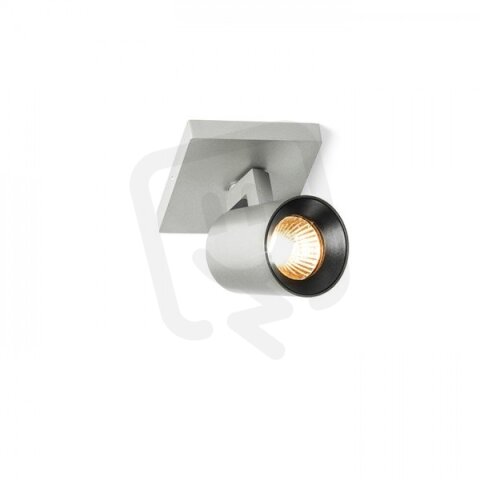 KENNY I přisazená česaný hliník/černá 230V GU10 35W RENDL R12913