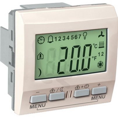 KNX Unica regulátor teploty místnosti s displejem marfil SCHNEIDER MGU3.534.25