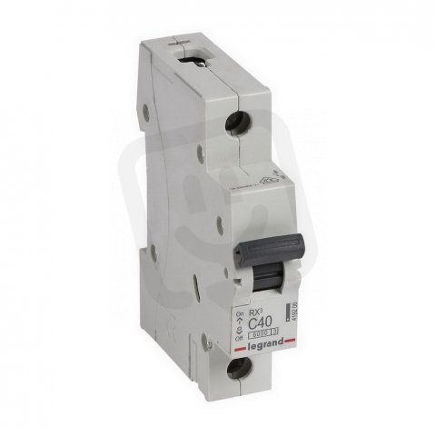 RX3 JISTIČ, 1 PÓLOVÝ, CHAR. C, 40A 6000A LEGRAND 419206