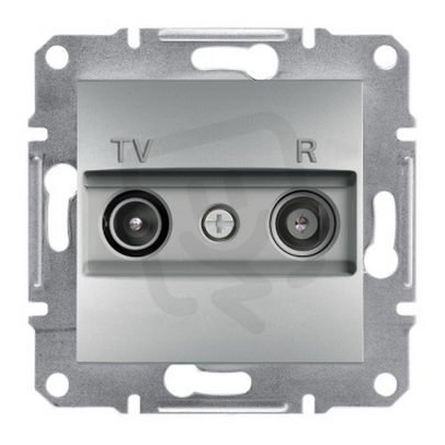 Asfora Zásuvka TV-R, průběžná 8dB, alu SCHNEIDER EPH3300361