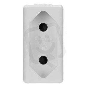 SYSTEM Modul zásuvky 2P+10A 250V, ISR, bílá GEWISS GW20320