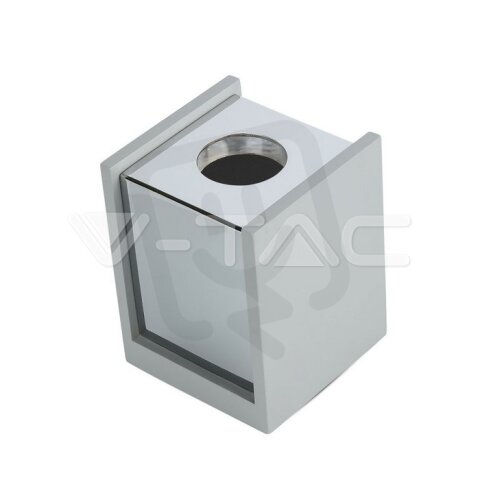 GU10 Fitting Concrete Surface With Chrome Bottom Square, VT-860 V-TAC SKU3142